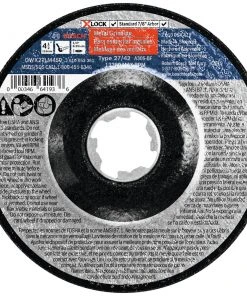 Bosch GWX27LM450 X-LOCK Arbor Type 27 30 Grit Metal Grinding 4-1/2 In. X 1/4 In. Abrasive Wheel