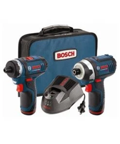 Bosch CLPK27-120 12V Max Compact Lithium-Ion Cordless 2-Speed Pocket Driver And Impact Driver 2-Tool Combo Kit (2 Ah)