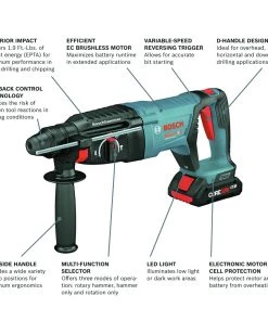 Bosch GBH18V-26DK25 Bulldog 18V EC Brushless Lithium-Ion 1 In. Cordless SDS-plus Rotary Hammer Kit With 2 Batteries (4 Ah) 15 Bosch GBH18V-26DK25 Bulldog 18V EC Brushless Lithium-Ion 1 In. Cordless SDS-plus Rotary Hammer Kit With 2 Batteries (4 Ah) -Bosch Sales Shop bshngbh18v 26dk25 c