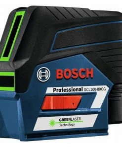 Bosch GCL100-80CG 12V Green-Beam Cross-Line Laser With Plumb Points -Bosch Sales Shop bshngcl100 80cg d