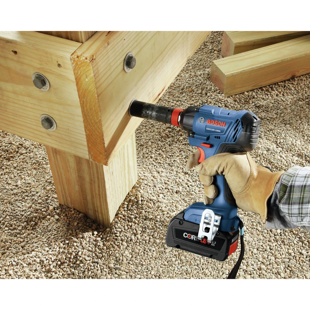 Bosch GDX18V-1600B12 18V Freak Lithium-Ion 1/4 In. And 1/2 In. Cordless Two-In-One Bit/Socket Impact Driver Kit (2 Ah) 7 Bosch GDX18V-1600B12 18V Freak Lithium-Ion 1/4 In. And 1/2 In. Cordless Two-In-One Bit/Socket Impact Driver Kit (2 Ah) - Image 7