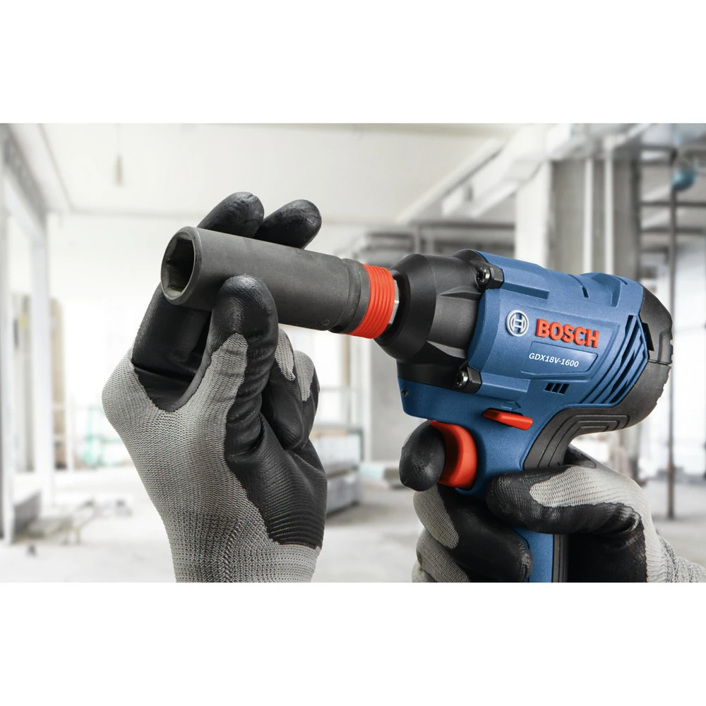 Bosch GDX18V-1600B12 18V Freak Lithium-Ion 1/4 In. And 1/2 In. Cordless Two-In-One Bit/Socket Impact Driver Kit (2 Ah) 8 Bosch GDX18V-1600B12 18V Freak Lithium-Ion 1/4 In. And 1/2 In. Cordless Two-In-One Bit/Socket Impact Driver Kit (2 Ah) - Image 8
