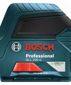 Bosch GLL 100 GX Green Beam Self-Leveling Cordless Cross-Line Laser -Bosch Sales Shop bshngll100gx d