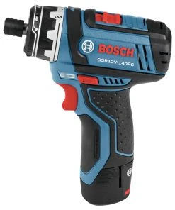 Bosch GSR12V-140FCB22 12V Max Lithium-Ion FlexiClick 5-in-1 1/4 In. Cordless Drill Driver System Kit (2 Ah) -Bosch Sales Shop bshngsr12v140fcb f