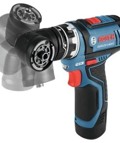 Bosch GSR12V-140FCB22 12V Max Lithium-Ion FlexiClick 5-in-1 1/4 In. Cordless Drill Driver System Kit (2 Ah) -Bosch Sales Shop bshngsr12v140fcb g