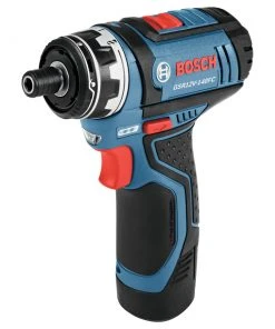 Bosch GSR12V-140FCB22 12V Max Lithium-Ion FlexiClick 5-in-1 1/4 In. Cordless Drill Driver System Kit (2 Ah) -Bosch Sales Shop bshngsr12v140fcb k