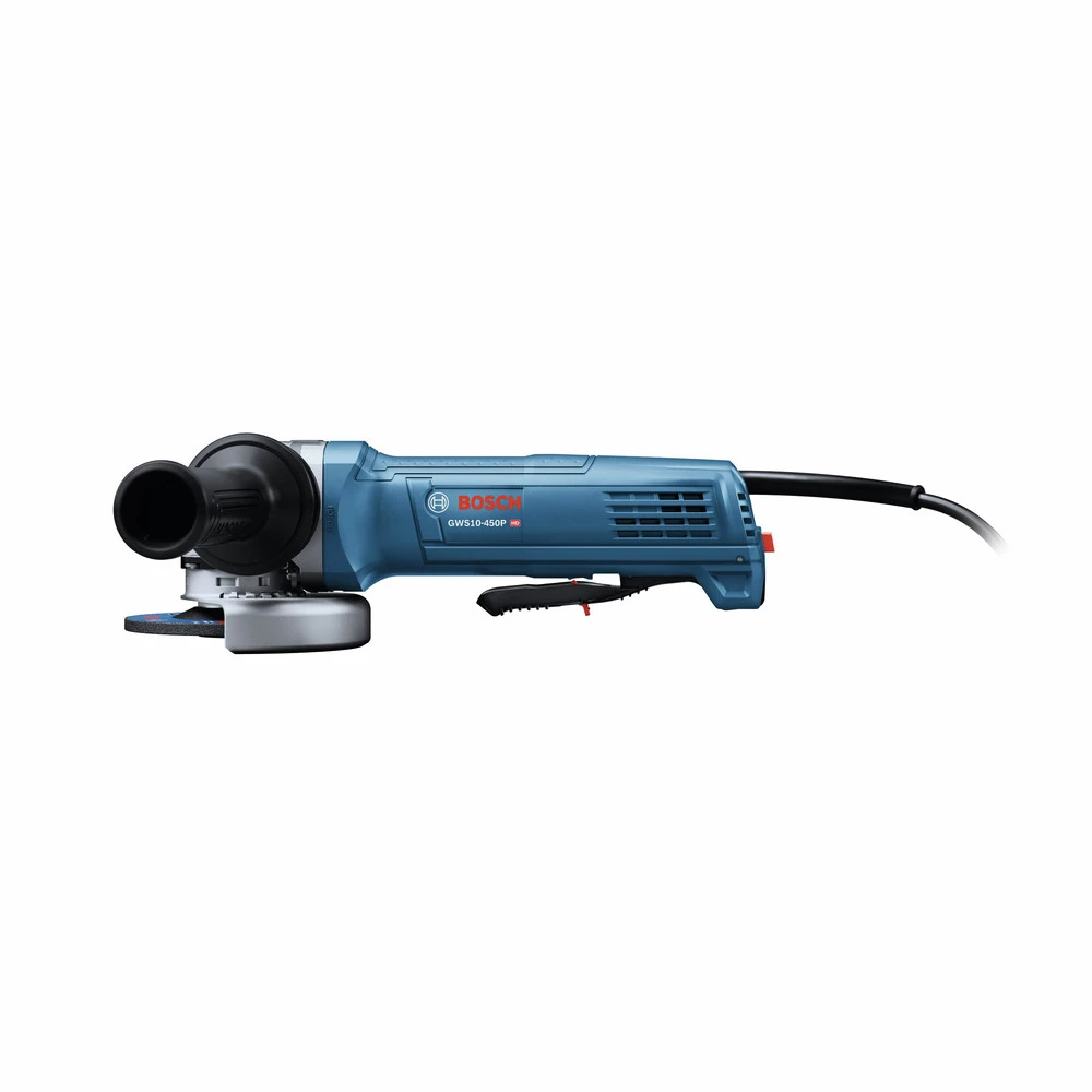Bosch GWS10-450P 120V 10 Amp Compact 4-1/2 In. Corded Ergonomic Angle Grinder With Paddle Switch 3 Bosch GWS10-450P 120V 10 Amp Compact 4-1/2 In. Corded Ergonomic Angle Grinder With Paddle Switch - Image 3