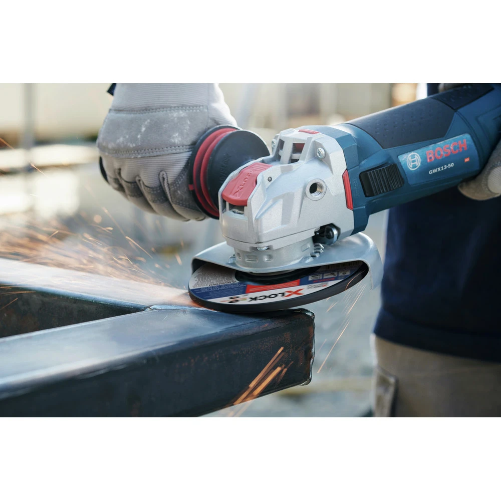 Bosch GWX10-45PE 120V 10 Amp X-LOCK Ergonomic 4-1/2 In. Corded Angle Grinder With Paddle Switch 3 Bosch GWX10-45PE 120V 10 Amp X-LOCK Ergonomic 4-1/2 In. Corded Angle Grinder With Paddle Switch - Image 3