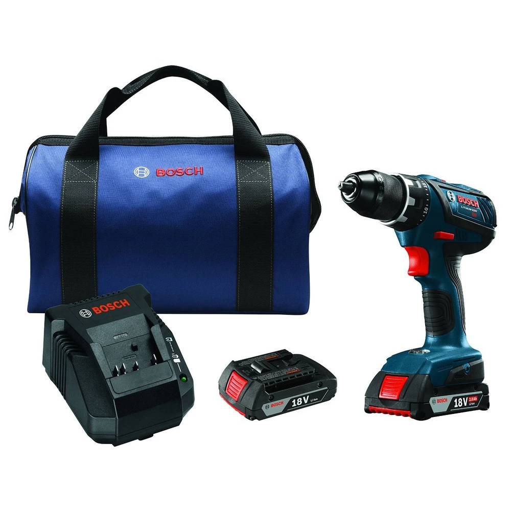 Factory Reconditioned Bosch DDS181A-02-RT 18V Lithium-Ion Compact Tough 1/2 In. Cordless Drill Driver Kit (2 Ah) 1 Factory Reconditioned Bosch DDS181A-02-RT 18V Lithium-Ion Compact Tough 1/2 In. Cordless Drill Driver Kit (2 Ah)