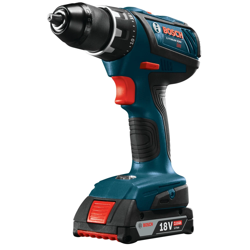 Factory Reconditioned Bosch DDS181A-02-RT 18V Lithium-Ion Compact Tough 1/2 In. Cordless Drill Driver Kit (2 Ah) 2 Factory Reconditioned Bosch DDS181A-02-RT 18V Lithium-Ion Compact Tough 1/2 In. Cordless Drill Driver Kit (2 Ah) - Image 2