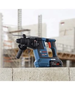 Factory Reconditioned Bosch GBH18V-26K24A-RT Bulldog 18V Brushless Lithium-Ion 1 In. Cordless SDS-Plus Rotary Hammer Kit With 2 Batteries (8 Ah) -Bosch Sales Shop bshrgbh18v 26k24a rt d