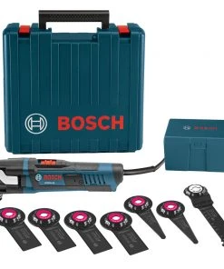 Factory Reconditioned Bosch GOP55-36C1-RT 5.5 Amp StarlockMax Oscillating Multi-Tool Kit With 8-Pc Accessory Kit