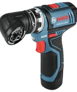 Factory Reconditioned Bosch GSR12V-140FCB22-RT 12V Lithium-Ion Max FlexiClick 5-In-1 1/4 In. Cordless Drill Driver System Kit (2 Ah) -Bosch Sales Shop bshrgsr12v 140fcb22 rt c