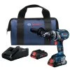 Factory Reconditioned Bosch GSR18V-755CB25-RT 18V Brushless EC Connected Ready, Brute Tough Lithium-Ion 1/2 In. Cordless Drill Driver Kit With 2 Compact Batteries (4.0 Ah)