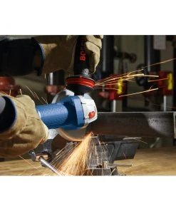 Factory Reconditioned Bosch GWS10-45DE-RT 120V 10 Amp Ergonomic 4-1/2 In. Angle Grinder With No Lock-On Paddle Switch -Bosch Sales Shop bshrgws10 45de rt c