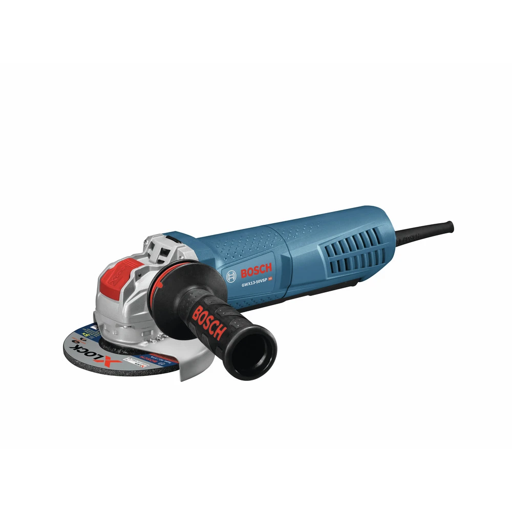 Factory Reconditioned Bosch GWX13-50VSP-RT X-LOCK 5 In. Variable-Speed Angle Grinder With Paddle Switch 1 Factory Reconditioned Bosch GWX13-50VSP-RT X-LOCK 5 In. Variable-Speed Angle Grinder With Paddle Switch