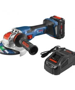 Factory Reconditioned Bosch GWX18V-13CB14-RT PROFACTOR 18V Spitfire X-LOCK Connected-Ready 5 - 6 In. Cordless Angle Grinder Kit With Slide Switch (8.0 Ah)