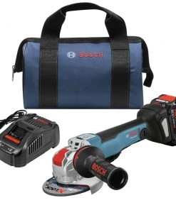 Factory Reconditioned Bosch GWX18V-50PCB14-RT 18V X-LOCK Brushless Lithium-Ion 4-1/2 - 5 In. Cordless Angle Grinder Kit (8 Ah)