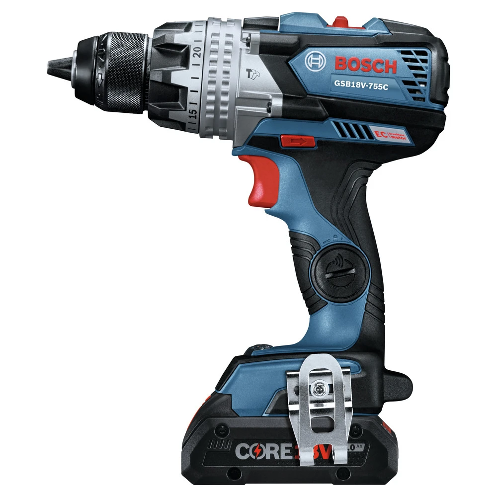 Factory Reconditioned Bosch GXL18V-224B25-RT 18V Brute Tough Connected-Ready EC Brushless Li-Ion 1/2 In. Cordless Hammer Drill Driver / 1/4 / 1/2 In. 2-In-1 Impact Driver Combo Kit (4 Ah) 4 Factory Reconditioned Bosch GXL18V-224B25-RT 18V Brute Tough Connected-Ready EC Brushless Li-Ion 1/2 In. Cordless Hammer Drill Driver / 1/4 / 1/2 In. 2-In-1 Impact Driver Combo Kit (4 Ah) - Image 4