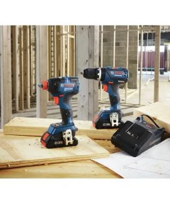 Factory Reconditioned Bosch GXL18V-251B25-RT 18V Lithium-Ion Brushless Freak 1/4 In. And 1/2 In. 2-in-1 Bit/Socket Impact Driver / 1/2 In. Hammer Drill Driver Combo Kit (4 Ah) -Bosch Sales Shop bshrgxl18v 251b25 rt f
