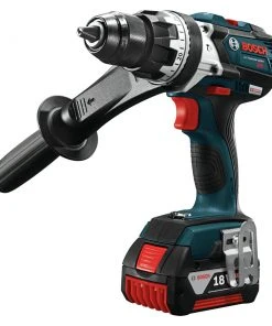 Factory Reconditioned Bosch HDH183-01-RT 18V 4.0 Ah EC Cordless Li-Ion Brushless Brute Tough 1/2 In. Hammer Drill Driver Kit -Bosch Sales Shop bshrhdh18301rt b