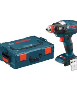 Factory Reconditioned Bosch IDH182BL-RT 18V Cordless Lithium-Ion Brushless Socket Ready Impact Driver (Tool Only) With L-BOXX 2 Case & ExactFit Insert Tray