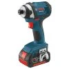Factory Reconditioned Bosch IDS181-01-RT 18V Compact Tough 1/4 In. Hex Impact Driver With 2 HC FatPack Lithium-Ion Batteries