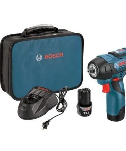 Factory Reconditioned Bosch PS82-02-RT 12V MAX 2.0 Ah Cordless Lithium-Ion EC Brushless 3/8 In. Impact Wrench Kit