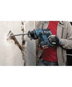 Factory Reconditioned Bosch RHH181-01-RT 18V Cordless Lithium-Ion 3/4 In. SDS-Plus Rotary Hammer With FatPack Batteries -Bosch Sales Shop bshrrhh181 01 rt b